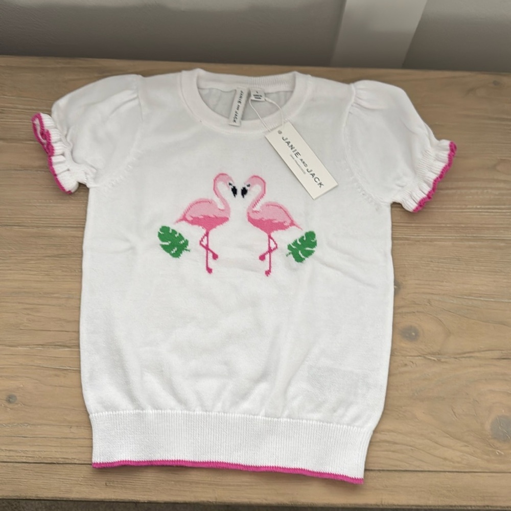 Janie and Jack Flamingo Top